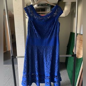 Tadashi Shoji Cobalt Blue Cocktail Dress, 16P